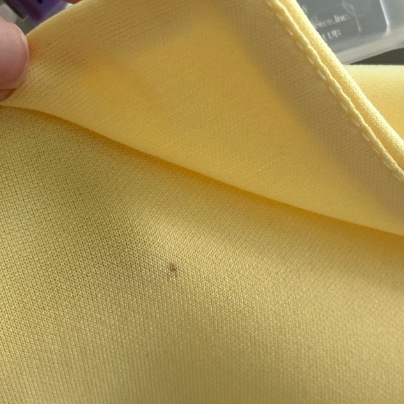 Miss Selfridge Light Yellow Scuba Bandeau Dress - Picture 7 of 8